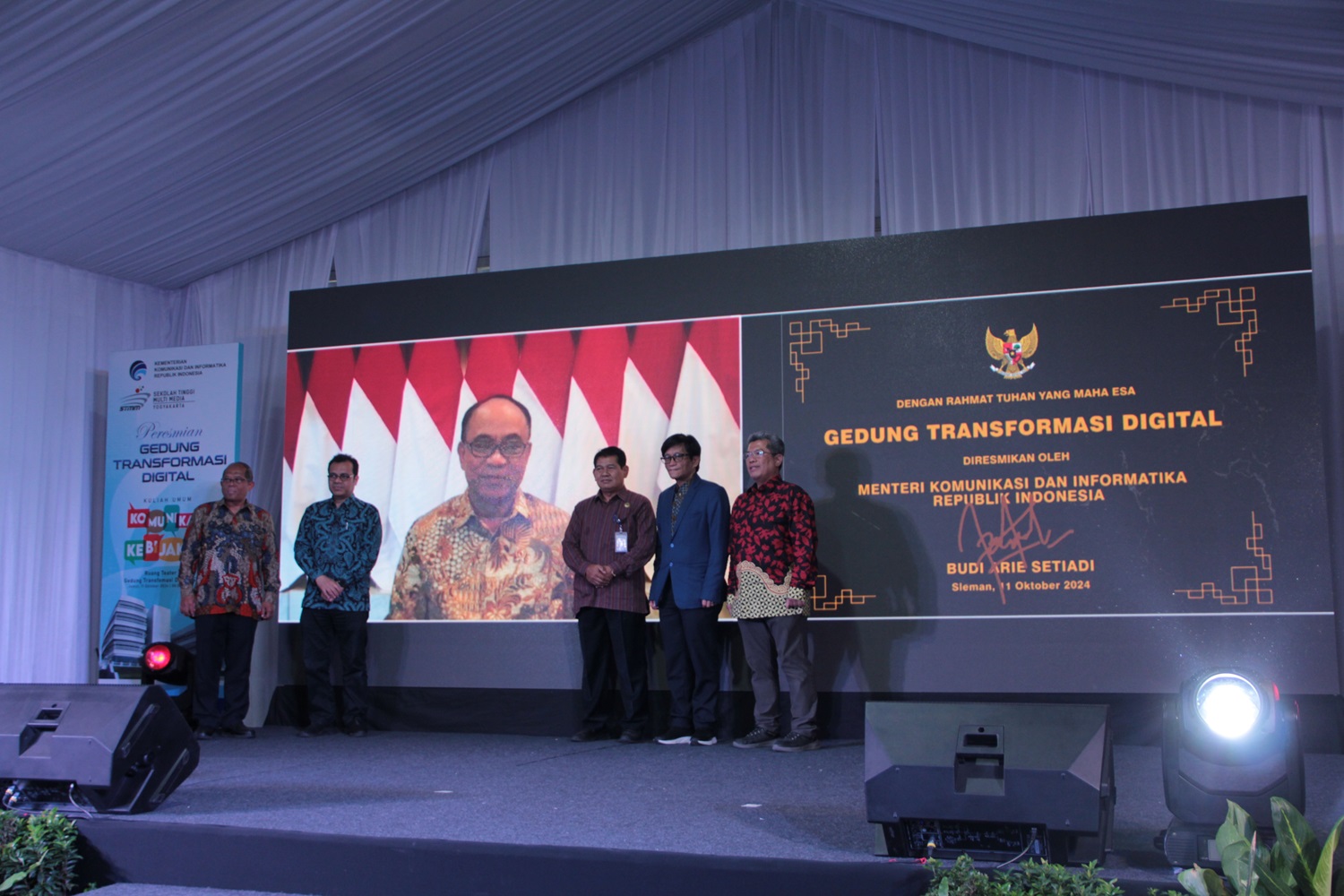 Menkominfo Budi Arie Setiadi Resmikan Gedung Transformasi Digital