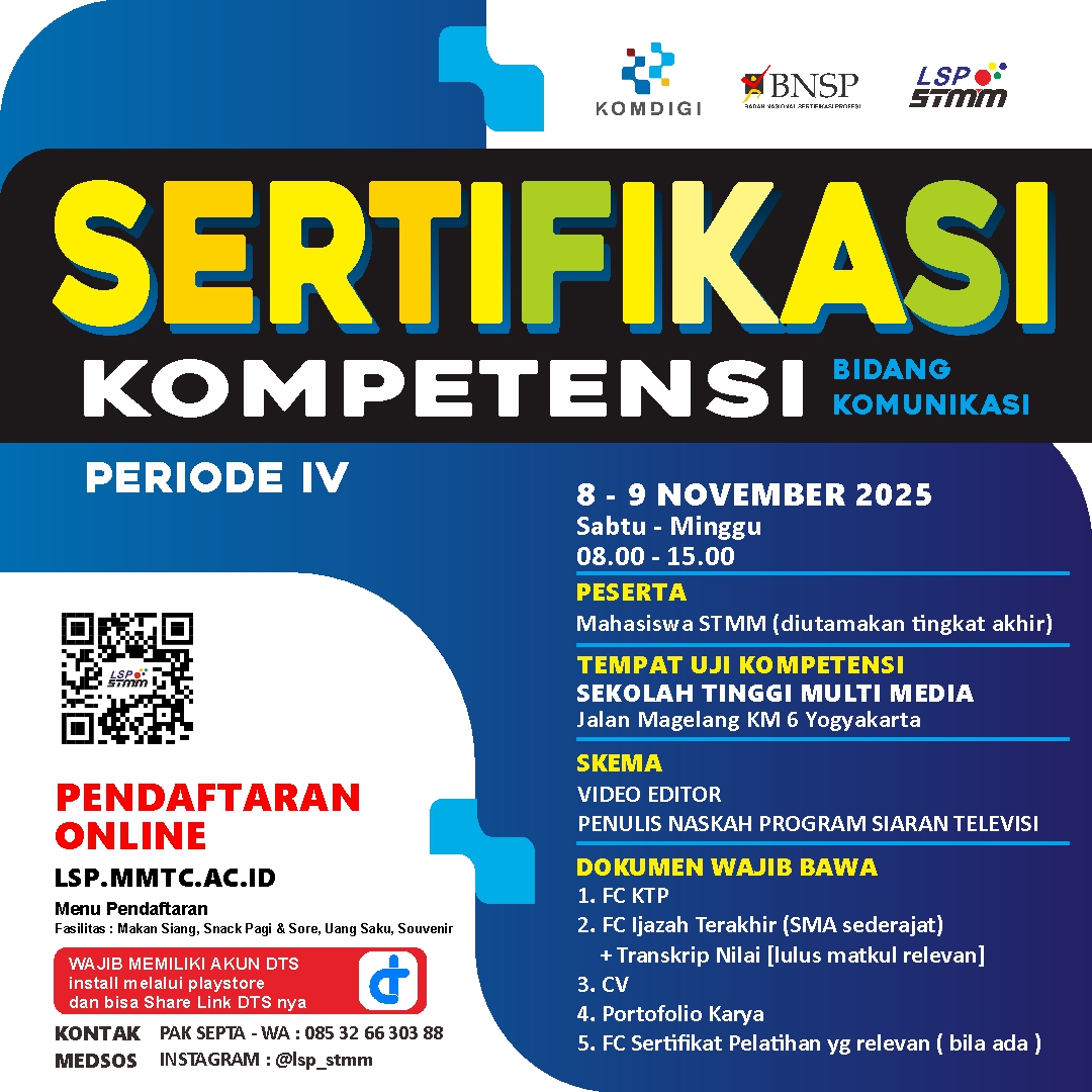 Sertifikasi Kompetensi Bidang Komunikasi 2025 Periode IV
